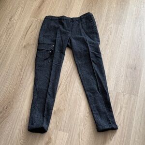 Gray Pants with Zipper Pocket